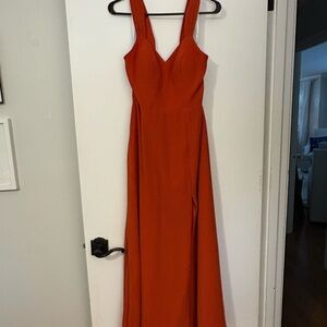 Azazie A-Line Chiffon Paprika Bridesmaids dress
